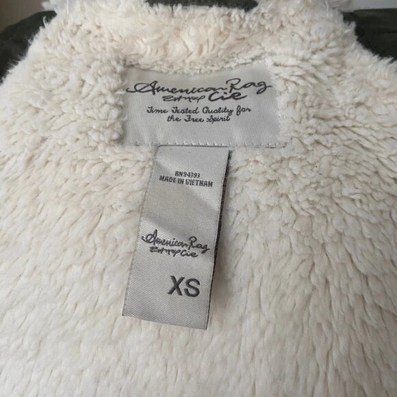 AMERICAN Rag Surplus Cotton Fur Lined Drawstring Hood Surplus Jacket *XS* B92 - Picture 7 of 8
